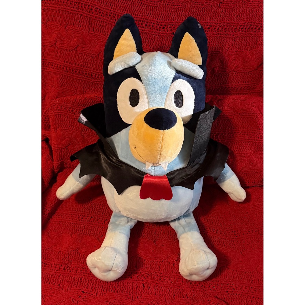 Bluey Vampire Halloween Big Plush Stuffed Animal Dracula Costume 24" Ludo Studio